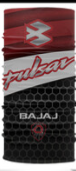 BANDANA PULSAR COLOR NEGRO CON ROJO