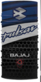 BANDANA PULSAR COLOR NEGRO CON AZUL