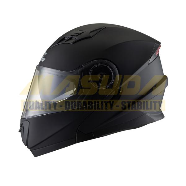 CASCO IRON RACING ABATIBLE IR-190 TALLA S COLOR NEGRO MATE C/ LUZ LED