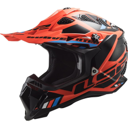 CASCO LS2 CROSS SUBVERTER TALLA S COLOR NEGRO/NARANJA MX700