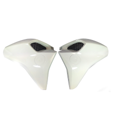 CUBIERTA LATERAL GUIA DE AIRE FZ-S FZ 2.0 COLOR BLANCO (VENTA POR JUEGO) TAPA
