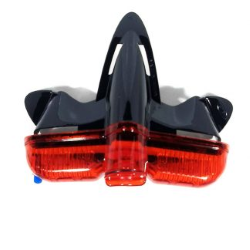 LAMPARA P/ CASCO UNIVERSAL LUZ LED ROJA