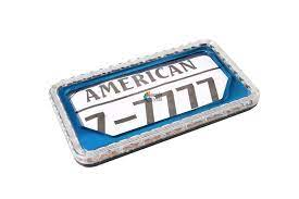 PORTA PLACAS GRANDE CON LUZ LED