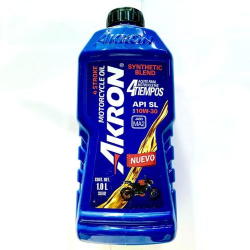 ACEITE AKRON 4 TIEMPOS 10W30 SEMI SINTETICO 1LT