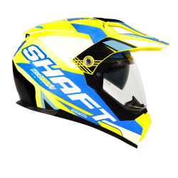 CASCO SHAFT CROSS SH380 TALLA M COLOR AMARILLO/AZUL