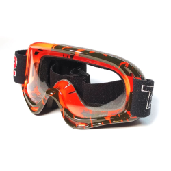 GOGGLES TECH-X2 INFANTIL CG-19 COLOR NEGRO/ROJO VISOR CARETA