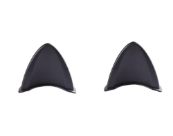 OREJA DE PLASTICO P/ CASCO COLOR NEGRO