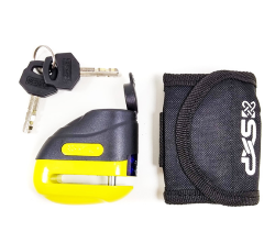 CANDADO SXP P/ DISCO DE FRENO 505J 5MM COLOR AMARILLO (INCLUYE BOLSA)