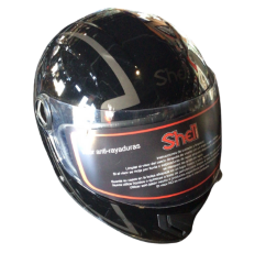 CASCO CERRADO SHELL TALLA L COLOR NEGRO