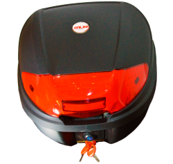 MALETERO SOLARIS COLOR NEGRO C/ REFLEJANTE 39X38X30CMCAJA