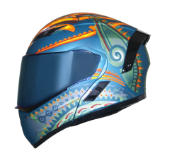 CASCO KOV ABATIBLE ESTELAR TALLA S PEEK C/ LUZ LED TRASERA COLOR AZUL