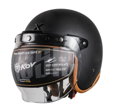 CASCO KOV 3/4 CLASSIC TALLA S COLOR NEGRO MATE