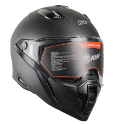 CASCO KOV CERRADO JET TALLA M COLOR NEGRO MATE