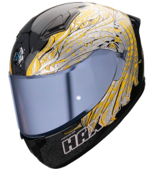 CASCO HAX CERRADO OBSIDIAN TALLA L SLAYER COLOR NEGRO/ORO