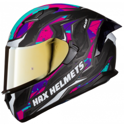 CASCO HAX CERRADO OBSIDIAN TALLA S BLAZE COLOR NEGRO/ROSA