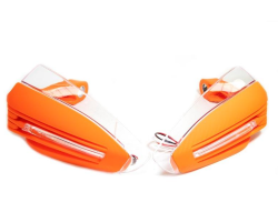 PROTECTOR DE MANIJA C/ LUZ LED UNIVERSAL COLOR NARANJA