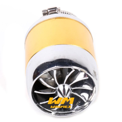 FILTRO DE AIRE ALTO FLUJO TURBINA COLOR DORADO 42MM