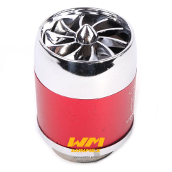 FILTRO DE AIRE ALTO FLUJO TURBINA COLOR ROJO 42MM