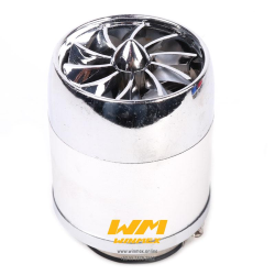 FILTRO DE AIRE ALTO FLUJO TURBINA COLOR PLATA 42MM