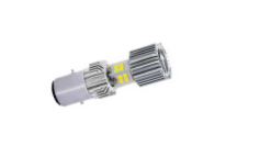 FOCO RASEN LED BA20D LUZ BLANCA CUERPO PLATA