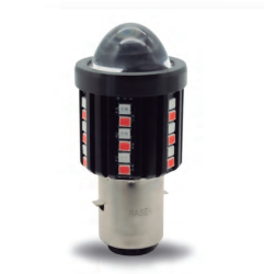 FOCO RASEN LED BA20D LUPA LUZ AMARILLA/BLANCA ESTROBO AZUL/ROJO ENTRADA BOLA