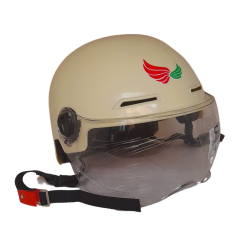 CASCO CACHUCHA CON MICA 310 COLOR AMARILLO PASTEL
