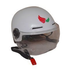 CASCO CACHUCHA CON MICA 310 COLOR BLANCO