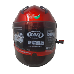 CASCO CACHUCHA CON MICA 311 COLOR ROJO