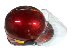 CASCO CACHUCHA 203 C/ MICA COLOR ROJO