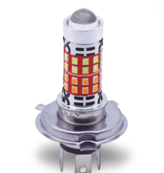 FOCO RASEN LED H4 LUPA LUZ AMARILLA/BLANCA 40 LEDS LATERALES