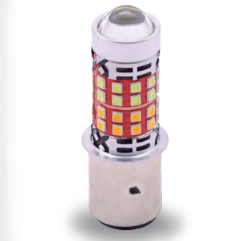 FOCO RASEN LED BA20D LUPA LUZ AMARILLA/BLANCA 40 LEDS LATERALES ENTRADA BOLA