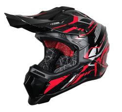 CASCO KOV CROSS TALLA M DIRT COLOR ROJO/NEGRO