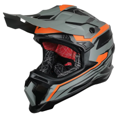 CASCO KOV CROSS TALLA S X4-GO COLOR GRIS/NARANJA