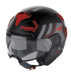 CASCO NOLAN 3/4 N30-4 PARKOUR 25 TALLA XL COLOR NEGRO MATE/ROJO