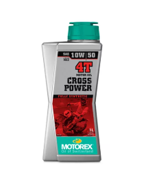 ACEITE MOTOREX 4 TIEMPOS CROSS POWER 10W50 1LT 100% SINTETICO