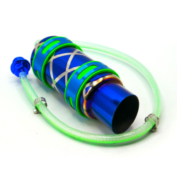 ENFRIADOR DE ACEITE DE MOTOR COLOR AZUL CONECCION UNIVERSAL