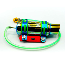 ENFRIADOR DE ACEITE DE MOTOR COLOR VERDE CONECCION UNIVERSAL
