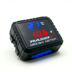 CARGADOR ENTRADA USB MEDIDOR DE VOLTAJE Y MEDIDOR DE TEMPERATURA DIGITAL