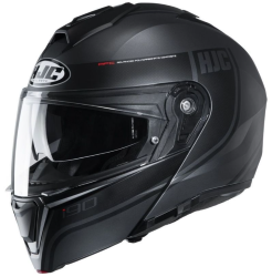 CASCO HJC ABATIBLE I90 DAVAN TALLA XXL COLOR GRIS MATE MC5SF