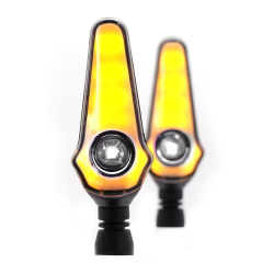DIRECCIONAL LED SECUENCIAL TIPO FLAMA LUZ AMARILLA/BLANCA