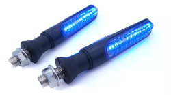 DIRECCIONAL LED SECUENCIAL TIPO VELA LUZ AZUL/AMARILLA