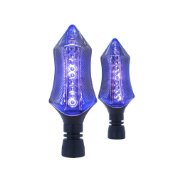 DIRECCIONAL LED SECUENCIAL DEPORTIVA LUZ AMARILLA/AZUL