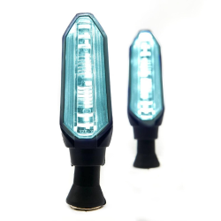 DIRECCIONAL LED SECUENCIAL PREMIUM HYPERLED LUZ AMARILLA/AZUL
