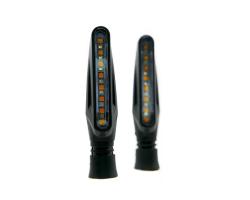 DIRECCIONAL LED DUO SECUENCIAL TIPO PLUMA LUZ BLANCA/AMARILLA