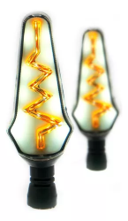 DIRECCIONAL LED SECUENCIAL TIPO RAYO LUZ AMARILLA/BLANCA