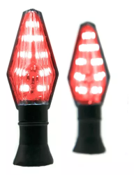 DIRECCIONAL LED DUO TIPO ROMBO LUZ ROJA