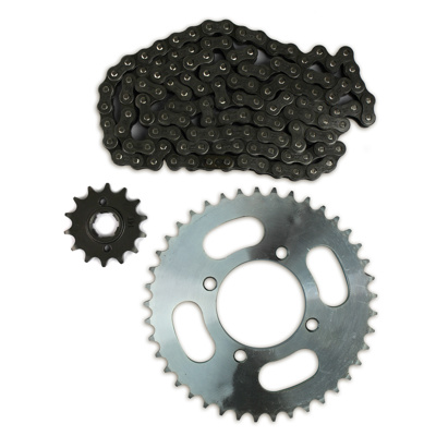 KIT DE SPROCKET CHOHO P/ 150Z 150SZ 200Z RC 150 RC 200 SPITFIRE (41 X 14T 428H X 118L) KIT ARRASTRE