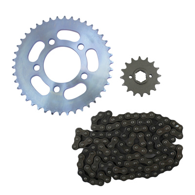 KIT DE SPROCKET P/ ROCKETMAN 250 ( 428H X 120L 42T X 16T) KIT ARRASTRE