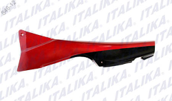 CUBIERTA DERECHA ROJO Y NEGRO RT 200 TAPA