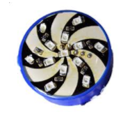 FOCO STOP C/LEDS ROTATIVO 12V LUZ COLORIDA